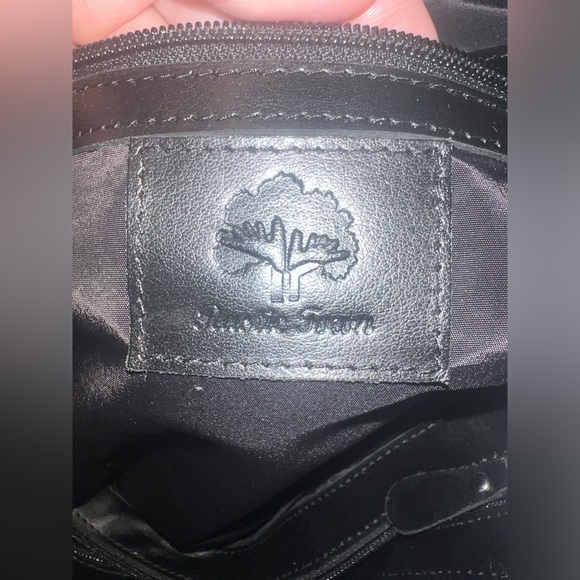 Rustic Town Women’s black leather tote bag purse - Picture 6 of 10